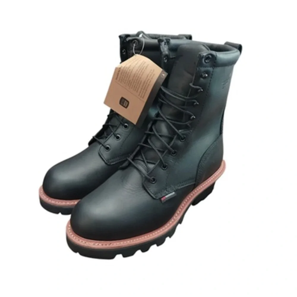 Red Wing 4416 Boots Mens Size 8.5 D Black Waterproof Insulated Vibram‎ Sole Work